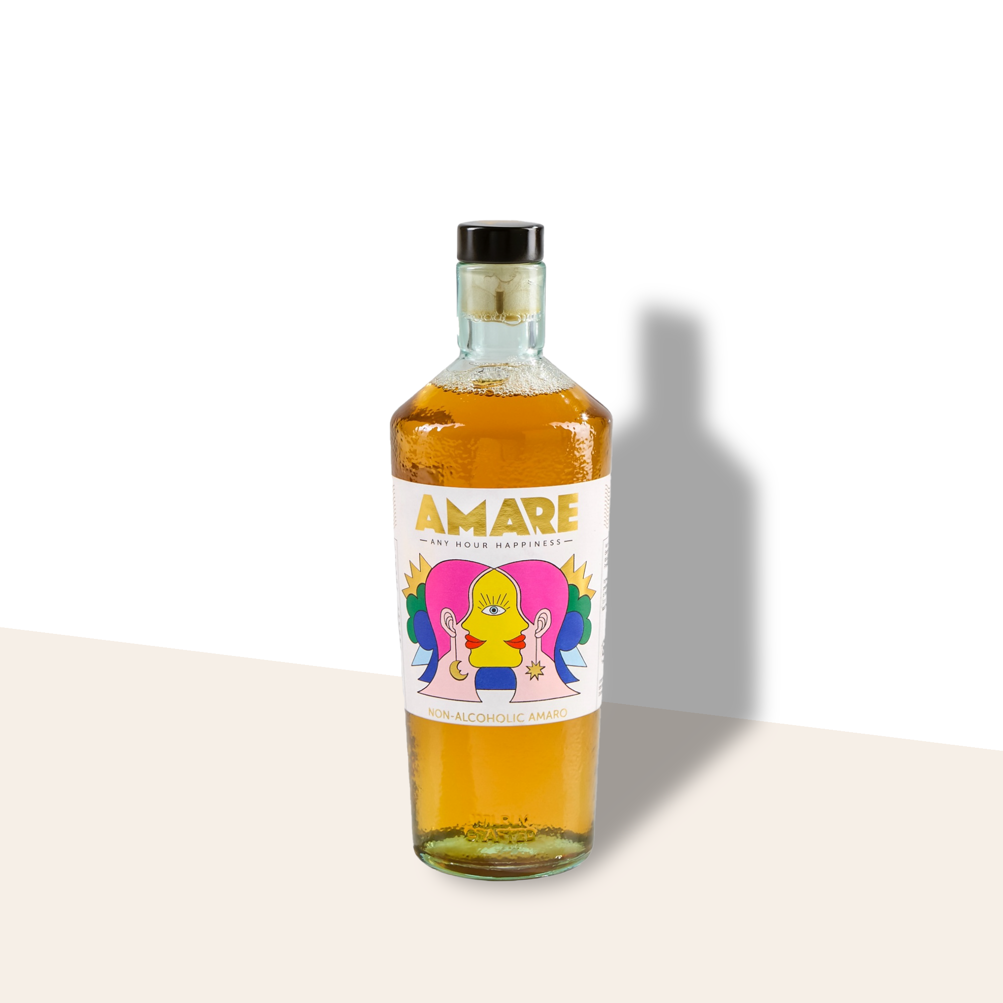 Milano Distillery Amare amaro analcolico con arancia amara, erbe e finale aromatico.