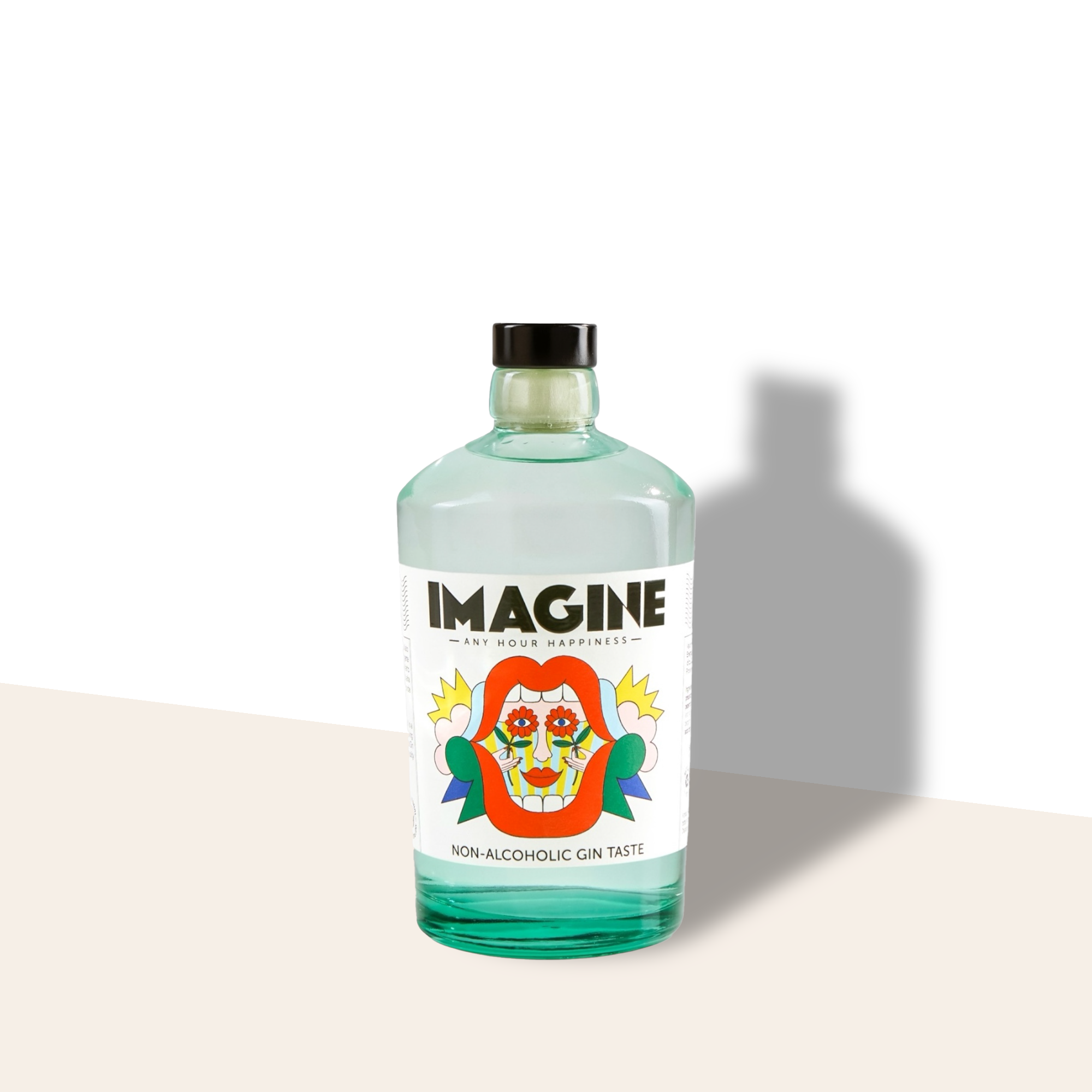 Milano Distillery Imagine gin analcolico con botaniche mediterranee e accento agrumato.